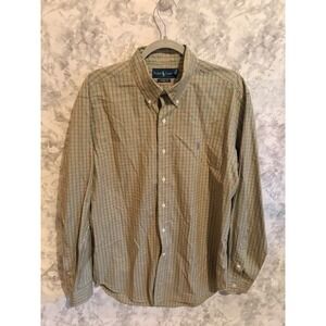 Ralph Lauren Men's Classic Fit‎ Plaid Long Sleeve Button Down Shirt L